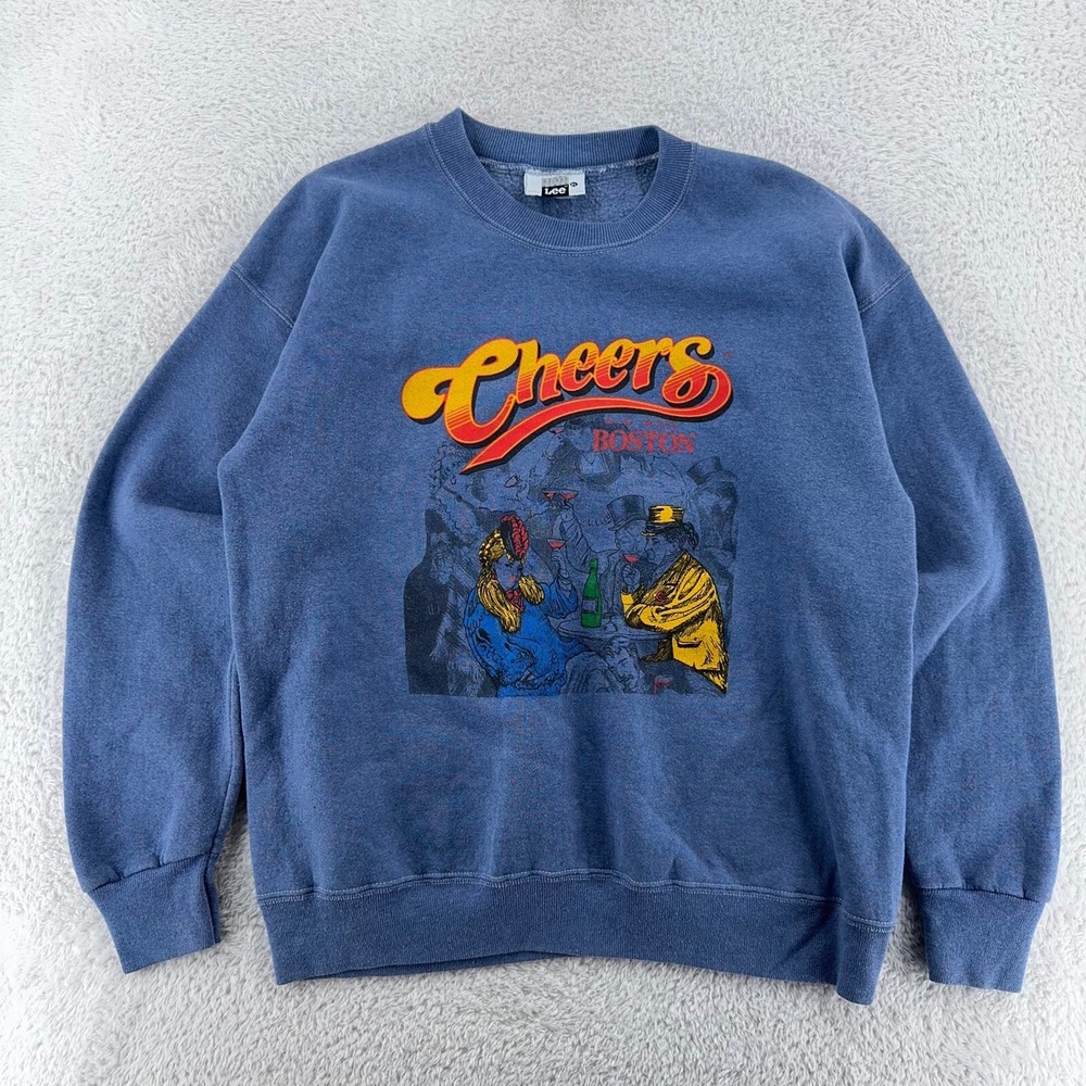vintage 90s CHEERS BOSTON‎ BAR CREWNECK SWEATSHIRT LARGE beer